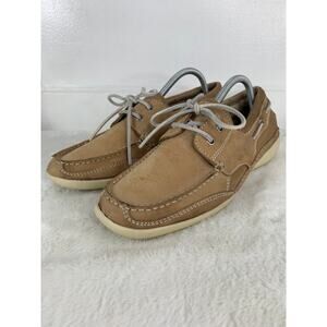 Bass Breezy 2 Boat Shoes Women's 11M Tan Brown Lace Walking Casual
